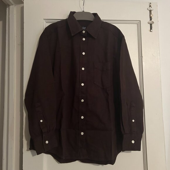 Ultrasoft Denim Big Shirt in Dark Brown (size PXS) - NEW with tags - Picture 2 of 3